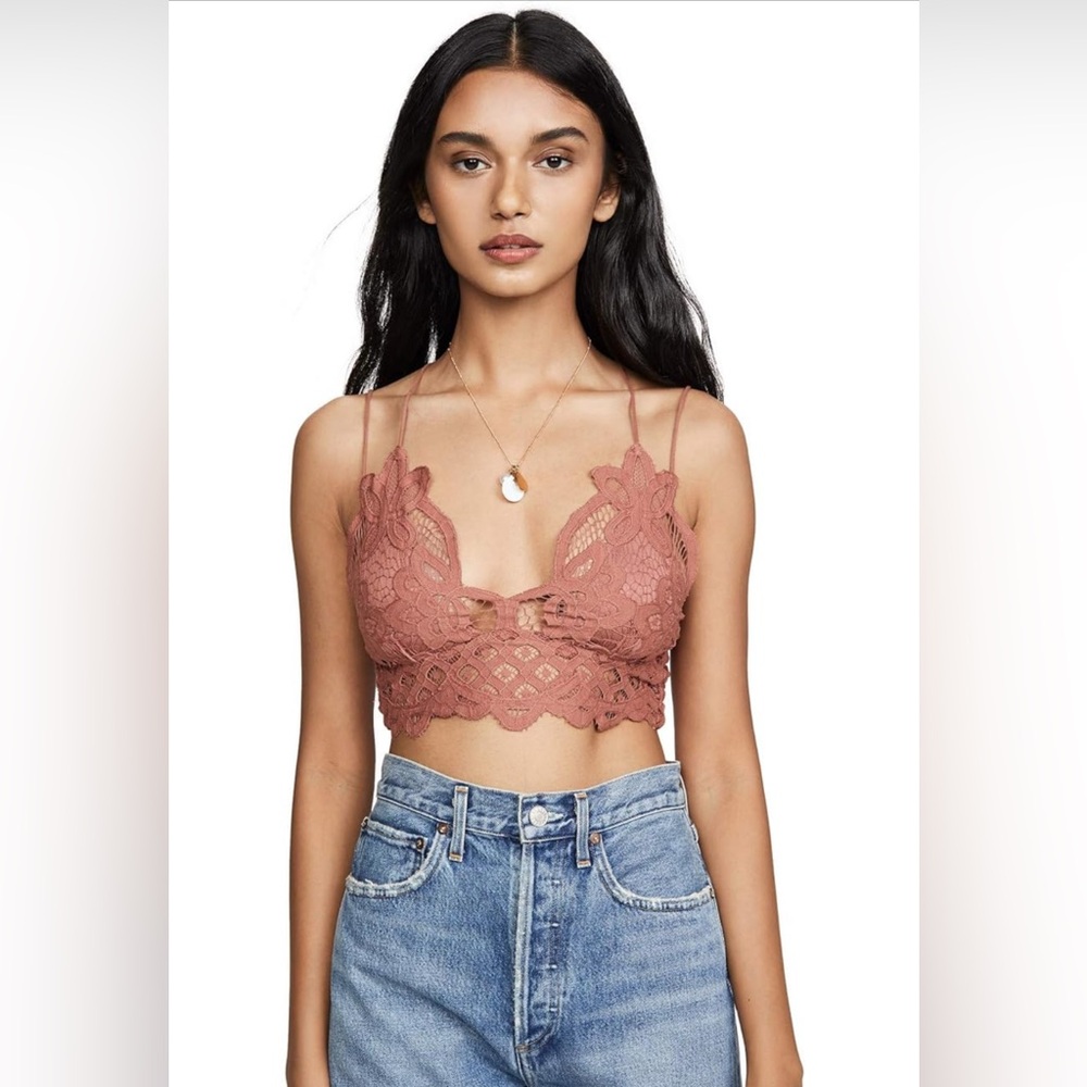 Free People Adella Bralette Copper Size Large